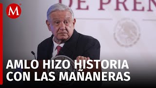 Última conferencia mañanera de AMLO marca el fin de una era en el Palacio Nacional