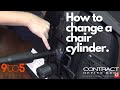 How to Remove and Replace a Chair Cylinder with a hammer or pipe wrench.