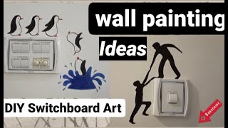 Best Switchboard Art ideas / How to paint your wall / DIY wall painting