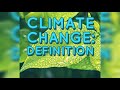 What is Climate Change?