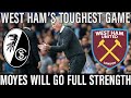 This will be West Ham's toughest group game | Win against Freiburg and then Moyes can rest