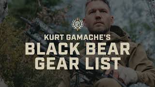 Kurt Gamache's Black Bear Gear List