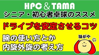 ★【シニア・初級者卓球のススメ】ドライブを安定させるコツ