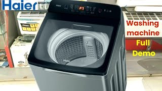 Haier Top Load Washing Machine with Inbuilt Heater Back Panel Demo/Review HWM75-H678ES5 Silver Brown