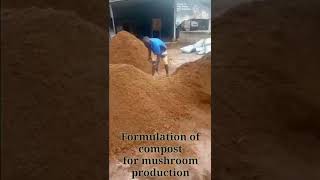 Composting. Growing mushrooms at home #mushroom #short #homeproduction