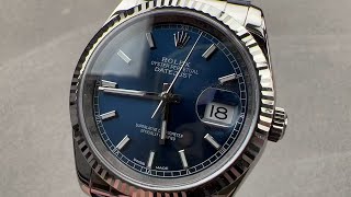 Rolex Datejust 36 Strap Watch 116139 Rolex Watch Review