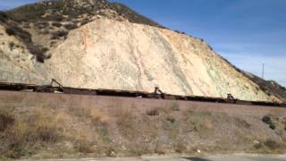 BNSF 7826 Leads Westbound Spine Train passes through Blue Cut CA