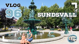 VLOG #96 Een bezoekje aan Sundsvall en daarna een kroketje eten op de camping. Nee! de DRONE crasht!