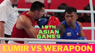 EUMIR MARCIAL VS WERAPOON JONGJOHO Men's Boxing 80kg Quarter Final Highlights / 19th Asian Games