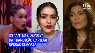 Antes e depois: a transição capilar das famosas