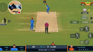 REAL CRICKET MATCH AFGANISTAN VS NETHERLANDS #realcricket24 #afganistan #cricket #bgt2024