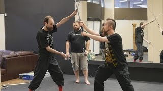 Two HEMA instructors comment on dual wielding swords