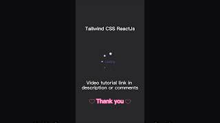 Loading Spinner animation effect #reactjs #tailwindcss #shortvideo #shorts #short #coding #animation