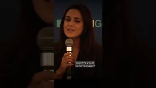 Preity Zinta interview | importance of woman's. #shortsvideo #motivation