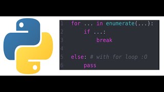 Enumerate in Python | For-Else in Python | For Loop In Python | Break in For Loop