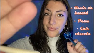 ASMR RP dermatologue👩🏻‍⚕️~ check up : grain de beauté, peau, cuir chevelu