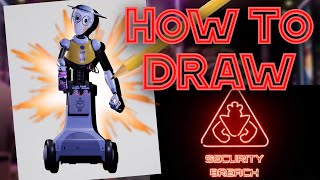 How To DRAW Map Bot From Fnaf!| Five Nights At Freddy's: Security Breach