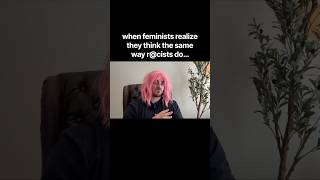 feminists vs r@cists… #shorts #comedy #funny