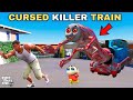 Cursed Killer Thomas Train Try To Kill Shinchan and Franklin in GTA 5