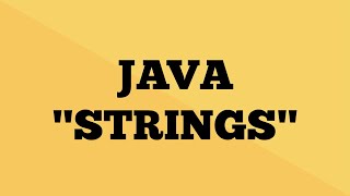 Java String - Explained | String Tutorial in Java | Java9s.com