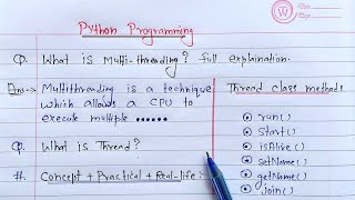 Multithreading in Python | Learn Coding