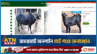 জমজমাট অনলাইন হাটে পশুর কেনাবেচাও | Setara Farm Online | Digital Qurbanir Haat | ATN News