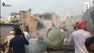 Blast in a firecracker factory leaves atleast a dozen dead in Batala