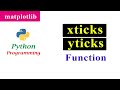 Adjusting the tick Location and Label | xticks and yticks Function | Matplotlib | Python Tutorials