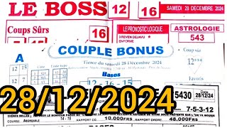 le Boss et couple bonus et la belle vendeuse samedi 28/12/2024