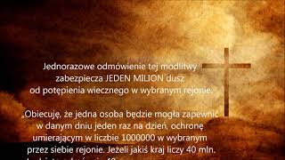 Modlitwa ratująca 1 MILION  DUSZ 🙏