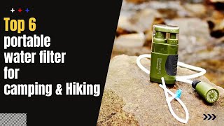 Best portable water filter systems for Hiking & Camping | Best Portable Hand pump water filter