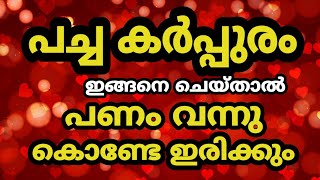 ഒരു കർപ്പൂരം മതി ധനം വർദ്ധിക്കും Astrology Malayalam