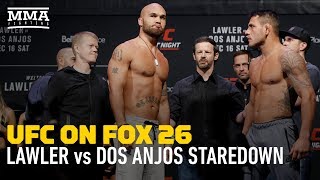 UFC on FOX 26: Robbie Lawler vs. Rafael dos Anjos Staredown - MMA Fighting
