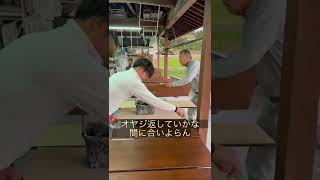 今日ごとshort!棚板の着色【コテ刷毛でシナベニヤ着色塗装】