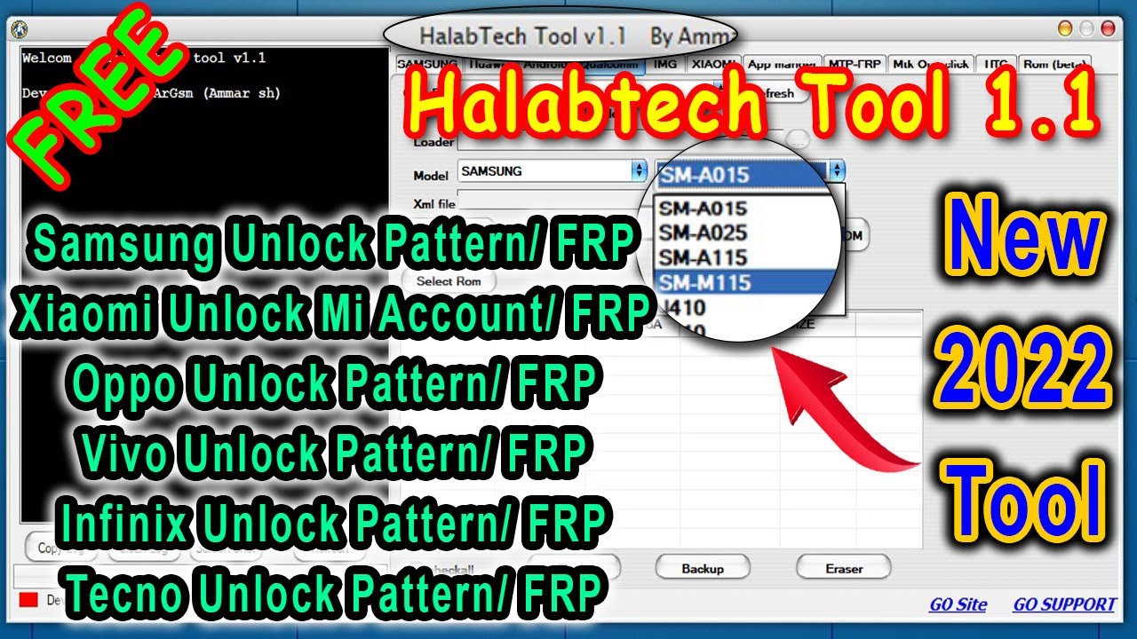 Free Halabtech Tool V1.1 Samsung, Oppo, Vivo, Xiaomi, Infinix, Tecno ...