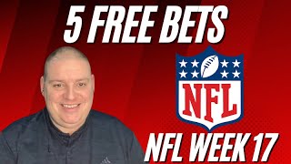NFL Week 17- Sunday 5 Free Betting Picks & Predictions - 12/31/23 l Picks & Parlays