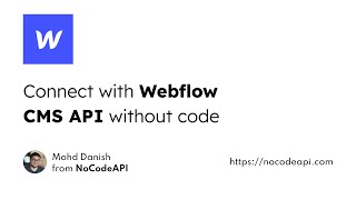 Setup Webflow CMS API