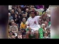 the least serious official tennis match ever 😂 yannick noah vs magnus larsson at hamburg 1991