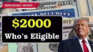 who's receiving a $2,000 Social Security payment on Wednesday,