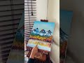 oil painting mountain timelapse art 🎨🖼️three sisters mountain