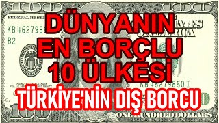 Dünyanın En Borçlu Ülkeleri | En Fazla Dış Borcu Olan Ülkeler | Türkiye Kaçıncı Sırada