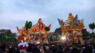 曽根天満宮　国恩祭　本宮　梅井　南之町　伊保中部　境内練出　屋台練り　その１