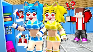 SONIC GIRLS became a SCHOOL fans of JJ! JJ and MIKEY - High School Love Story in Minecraft - Maizen