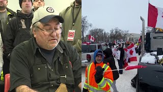 Trucker protest in Winnipeg wants meeting with PM Trudeau