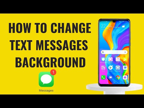 How to change text messages background on Android phone / Samsung