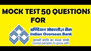 BANKPROMOTIONEXAM2023|| IOB | MOCKTEST| SBI | PNB | BOB | CANARABANK | UCO