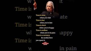 apj Abdul kalam sir motivational quotes | Time is slow... 🔥😱 | #apjabdulkalam #motivation #trending