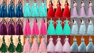 Party Wear Net Gown Designs 2024 | Latest Net Gown Designs For Girls | Wedding Net Gown Designs