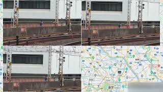 #1043 東京都JR山手線と京浜東北線、一時運転見合わせ。有楽町駅〜新橋駅間の線路内に人が侵入(立ち入り)。侵入者が確保された瞬間、目擊者が撮影した一部始終映像