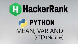 Mean, Var, and Std | Hackerrank Python Solution | English Explanation